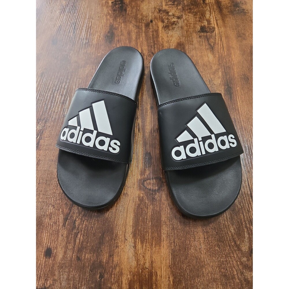 Adidas Black Adilette Comfort  Slides Sandals Men's Size 13